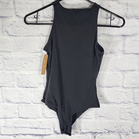 SKIMS FITS EVERYBODY HIGH NECK BODYSUIT/S, M/ ONYX - Picture 8 of 14